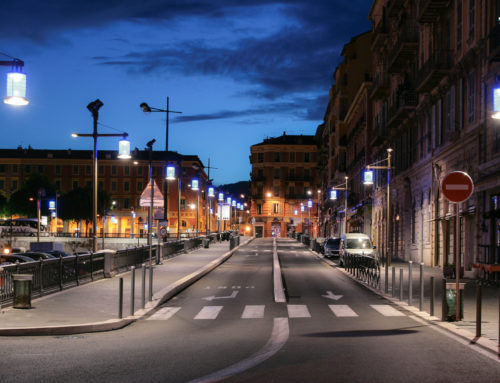 Plan lumière du port de Nice